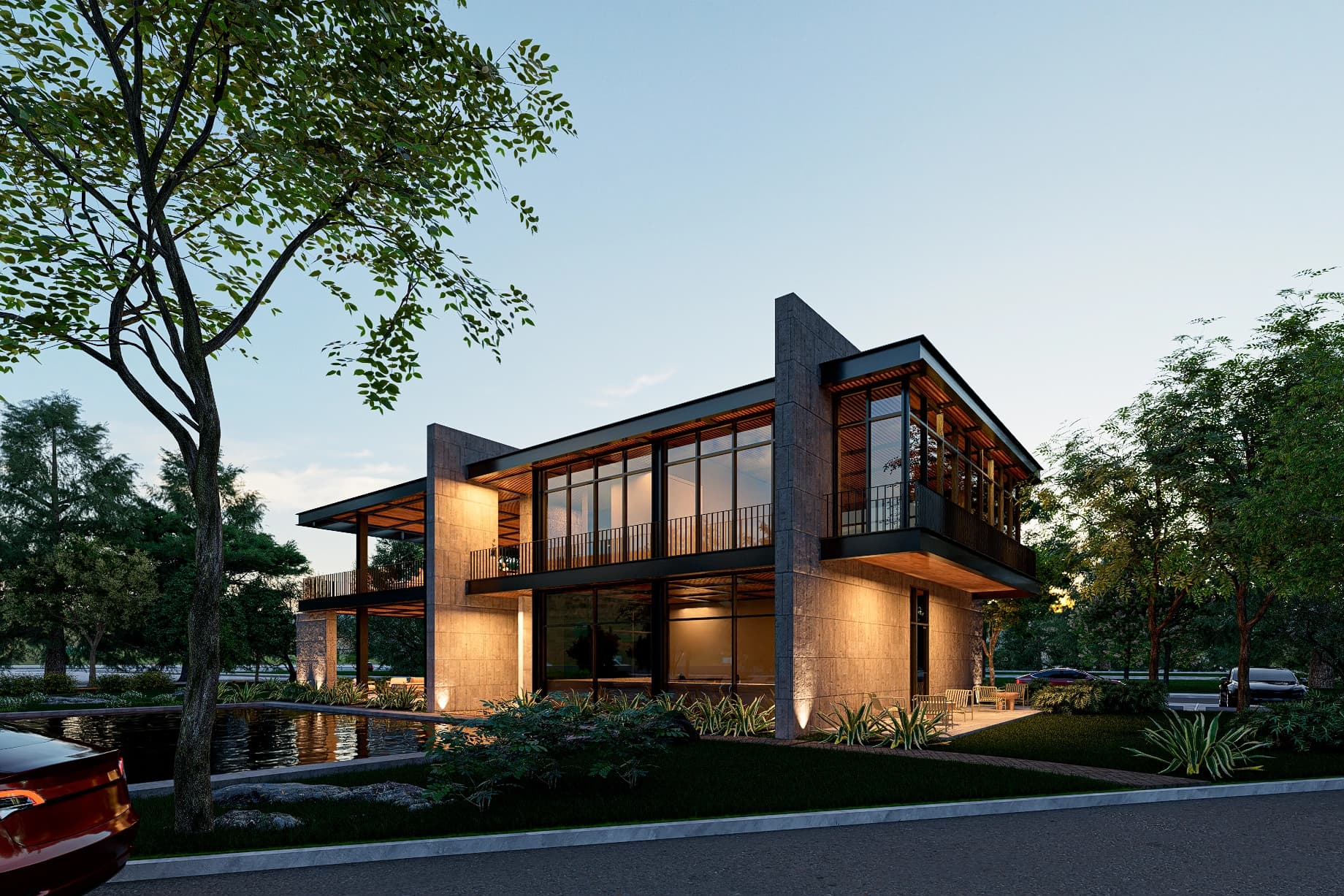 Render de desarrollo residencial en Monterrey